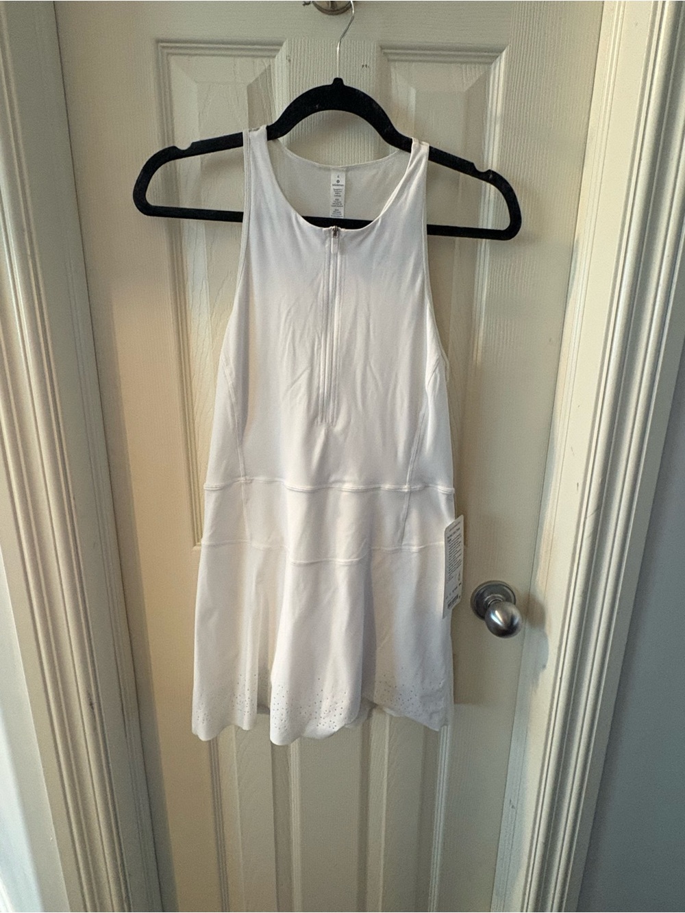 lululemon athletica White Athletic Dress with Front Zip